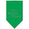 Christmas Pet and Dog Bandana Rhinestone, I Believe In Santa Paws