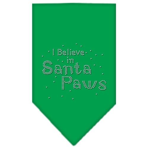 Christmas Pet and Dog Bandana Rhinestone, I Believe In Santa Paws