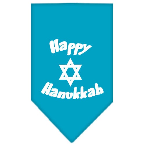 Pet and Dog Bandana Screen Printed, Happy Hanukkah