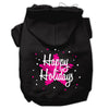 Christmas Pet Hoodie Screen Printed, Scribble Happy Holidays