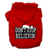 Christmas Pet Hoodie, Don't Stop Believin