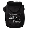 Christmas Pet Hoodie Screen Printed, I Believe In Santa Paws