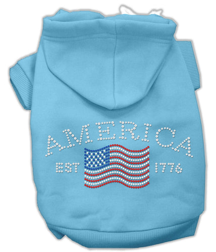Pet Hoodie Rhinestone, Classic American
