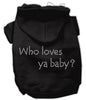 Pet Hoodie Rhinestone, Who Loves Ya Baby?