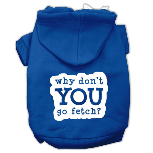 Pet Hoodie Screen Printed, Fetch