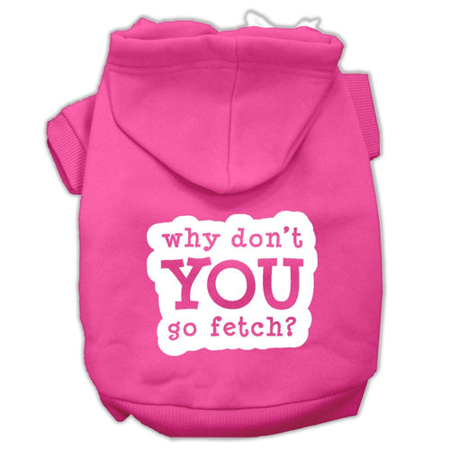 Pet Hoodie Screen Printed, Fetch