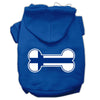 Pet, Dog & Cat Hoodie Screen Printed, Bone Shaped Finland Flag