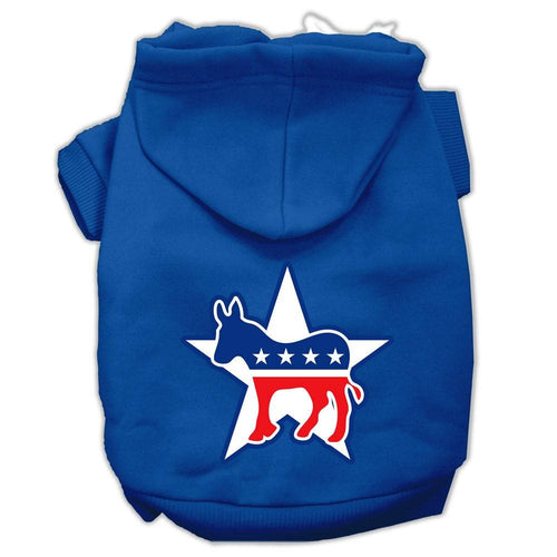 Pet Hoodie Screen Printed, Democrat