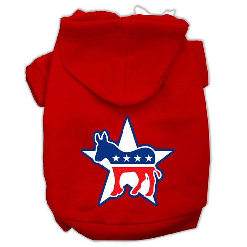 Pet Hoodie Screen Printed, Democrat