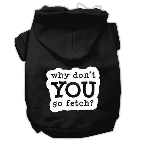 Pet Hoodie Screen Printed, Fetch