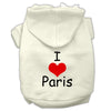 Pet Hoodie I Love Paris