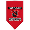 Pet and Dog Bandana Screen Printed, Backyard Security