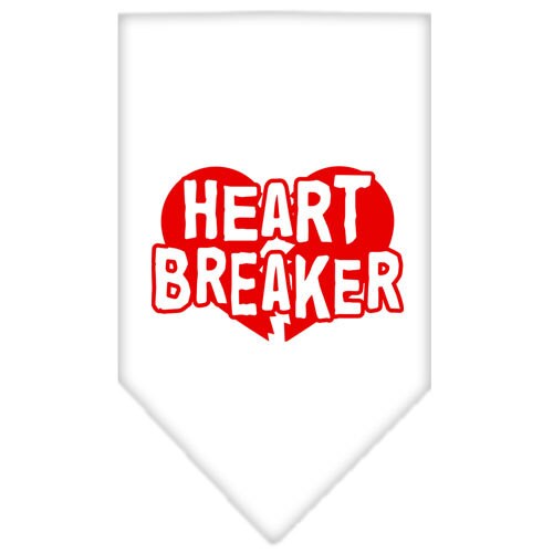 Pet and Dog Bandana Screen Printed, Heart Breaker