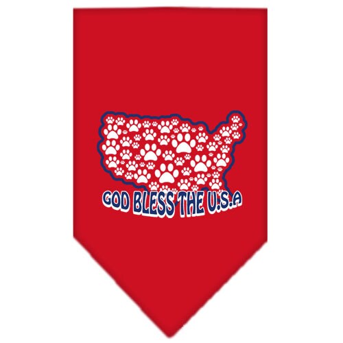 Pet and Dog Bandana Screen Printed, God Bless The USA