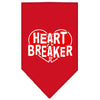 Pet and Dog Bandana Screen Printed, Heart Breaker