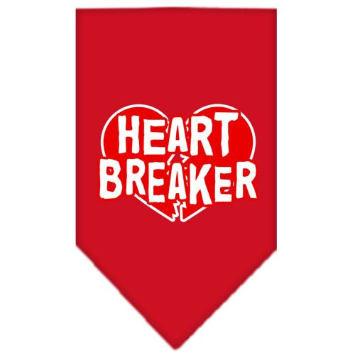Pet and Dog Bandana Screen Printed, Heart Breaker