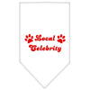 Pet and Dog Bandana Screen Printed, Local Celebrity