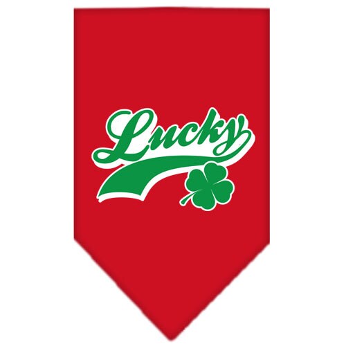 Pet and Dog Bandana Screen Printed,  Lucky Swoosh