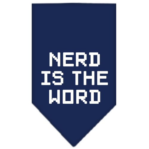 Pet and Dog Bandana Screen Printed, Nerd Is The Word