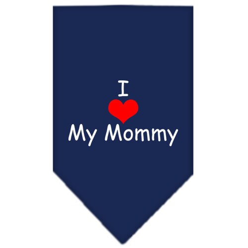 Pet and Dog Bandana Screen Printed, I Love My Mommy