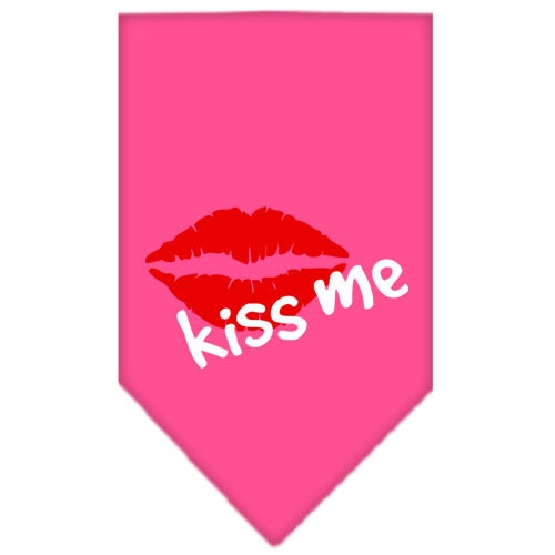 Pet and Dog Bandana Screen Printed, Kiss Me