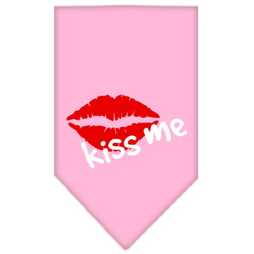 Pet and Dog Bandana Screen Printed, Kiss Me