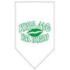Pet and Dog Bandana Screen Printed, Kiss Me I'm Irish