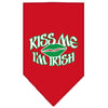Pet and Dog Bandana Screen Printed, Kiss Me I'm Irish