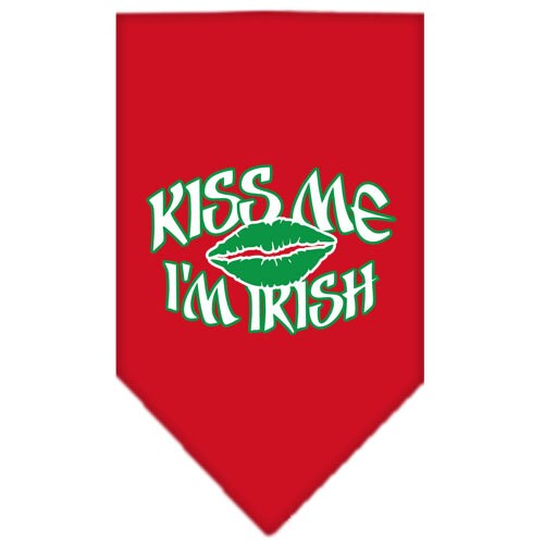 Pet and Dog Bandana Screen Printed, Kiss Me I'm Irish