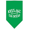 Pet and Dog Bandana Screen Printed, Kiss Me I'm Irish