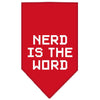 Pet and Dog Bandana Screen Printed, Nerd Is The Word
