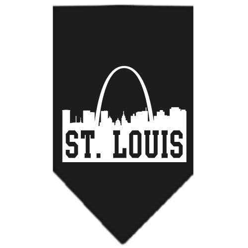 Pet and Dog Bandana Screen Printed, St. Louis Skyline
