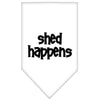Pet and Dog Bandana Screen Printed, Shed Happens