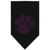 Pet and Dog Bandana Rhinestone, Paw Purple