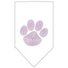 Pet and Dog Bandana Rhinestone, Paw Purple