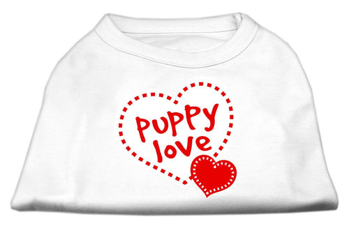 Pet Dog & Cat Shirt Screen Printed, Puppy Love