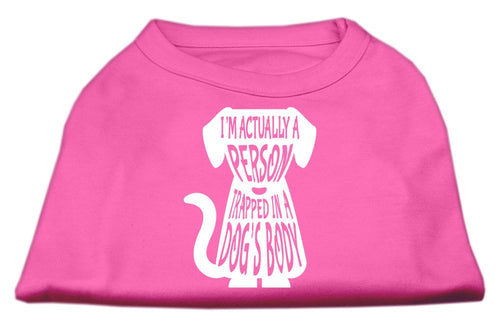 Pet Dog & Cat Shirt Screen Printed, Trapped In A Dog's Body
