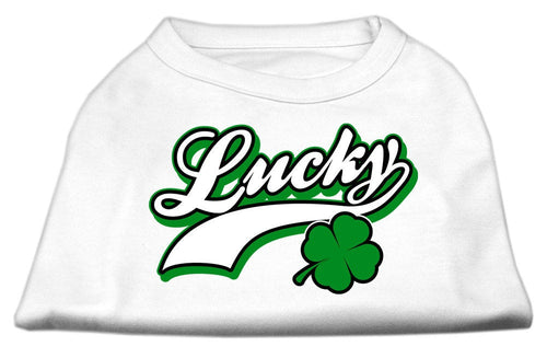 Pet Shirt Lucky Swoosh White