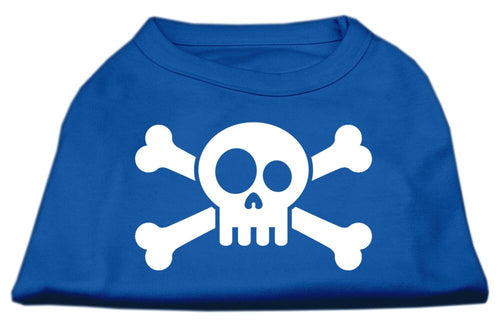 Pet Dog & Cat Shirt Screen Printed, Skull Crossbones