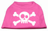 Pet Dog & Cat Shirt Screen Printed, Skull Crossbones