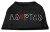 Pet Shirt Rhinestone, Adopted
