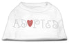 Pet Shirt Rhinestone, Adopted