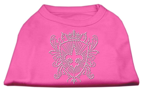 Pet Dog & Cat Shirt Rhinestone, Fleur De Lis Shield