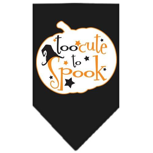 Halloween Pet and Dog Bandana Screen Printed, Too Cute To Spook