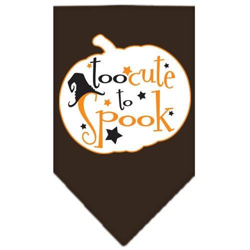 Halloween Pet and Dog Bandana Screen Printed, Too Cute To Spook