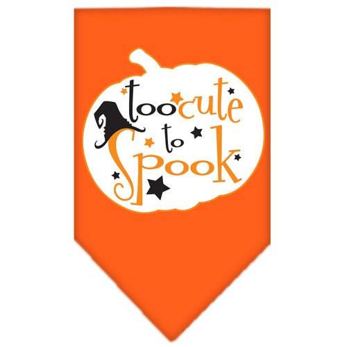 Halloween Pet and Dog Bandana Screen Printed, Too Cute To Spook
