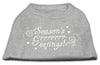Christmas Screenprinted Dog Shirt, Season's Greetings