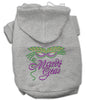 Pet, Dog & Cat Hoodie Rhinestone, Mardi Gras