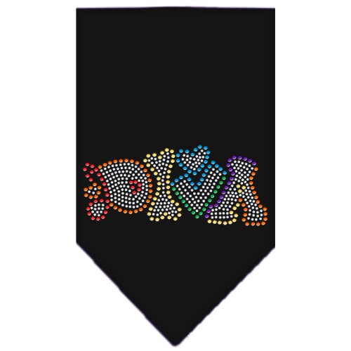 Pet and Dog Bandana Rhinestone, Technicolor Diva