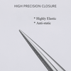 6 Adjustable Stainless Steel Non-slip Tweezers 2 Pcs Set: Bent-Tip Tweezers and Straight-Tip Tweezers
